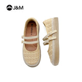 Joy&mario Women’s Slip-on Woven Mesh Loafers Shoes-66187W