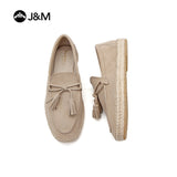 Joy&mario Handmade Couple’s Slip-On Espadrille Sheepskin Flats Shoes -05915W/M