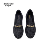 Joy&mario Women’s Slip-On Weave Flats Shoes -79277W