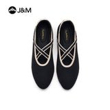 Joy&mario Women’s Slip-On Weave Flats Shoes -79258W