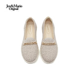 Joy&mario Women’s Slip-On Weave Flats Shoes -79277W