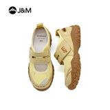 Joy&mario Women’s Slip-on Leather Outdoor Shoes -22181W