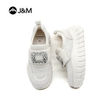 Joy&mario Women’s Slip-on  Mesh Platform Walking Shoes-22335W