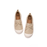 JOY&MARIO Women’s Slip-On Mesh Loafers in Apricot-65758W