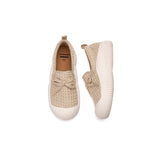 JOY&MARIO Women’s Slip-On Mesh Loafers in Apricot-65758W