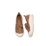 JOY&MARIO Women’s Slip-On Mesh Loafers in Camel-65758W