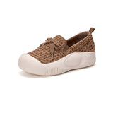 Load image into Gallery viewer, JOY&amp;MARIO Women’s Slip-On Mesh Loafers in Camel-65758W