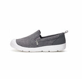 Load image into Gallery viewer, JOY&amp;MARIO Women’s Slip-On Fabric Loafers in Dk Grey-65762W