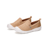 Load image into Gallery viewer, JOY&amp;MARIO Women’s Slip-On Mesh Loafers in Camel-65763W