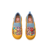 Women’s Slip-on Twill Printed Platform Loafers-65770W