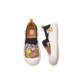 Women’s Slip-on Twill Printed Platform Loafers-65770W