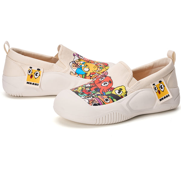 Women’s Slip-on Twill Printed Platform Loafers-65770W