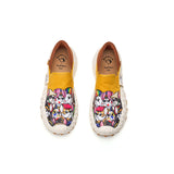 Load image into Gallery viewer, JOY&amp;MARIO Women’s and Men&#39;s Slip-On Twill Couple Loafers in Yellow-65792W/M