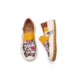 Load image into Gallery viewer, JOY&amp;MARIO Women’s and Men&#39;s Slip-On Twill Couple Loafers in Yellow-65792W/M