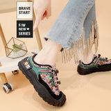 Joy&mario Women’s Lace-up Leather Outdoor Shoes -65910W