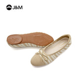 Joy&mario Women’s Slip-On Weave Flats Shoes -79236W