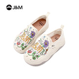 Joy&mario Women’s Slip-on Printed Mesh Platform Loafers Shoes-87936W