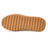 JOY&MARIO Women’s Lace-up Slip-on Cow Suede and Twill sneaker in Brown-73120W