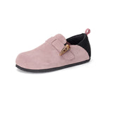 Load image into Gallery viewer, JOY&amp;MARIO Women’s Slip-On Cow Suede Birken Shoes in Pink-77206W