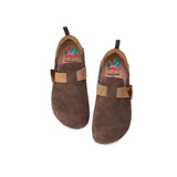 Load image into Gallery viewer, JOY&amp;MARIO Women’s Slip-On Cow Suede Birken Shoes in Coffee-77206W