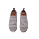 Load image into Gallery viewer, JOY&amp;MARIO Women’s Slip-On Weave Loafers in Grey-78352W