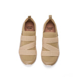 Load image into Gallery viewer, JOY&amp;MARIO Women’s Slip-On Weave Loafers in Apricot-78352W