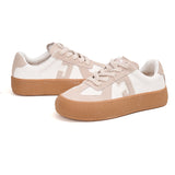 Women’s Lace-up Cow Suede German Army Trainers-83569W