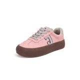 Women’s Lace-up Cow Suede German Army Trainers-83569W