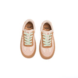 Women’s Lace-up Cow Suede German Army Trainers-83569W