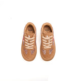 Women’s Lace-up Cow Suede and Glitter German Army Trainers Sneakers-83570W