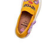 JOY&MARIO Women’s Slip-On Fabric Loafers in Yellow-65281W