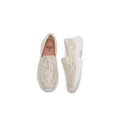JOY&MARIO Women’s Slip-On  Glitter Loafers in Beige-76316W