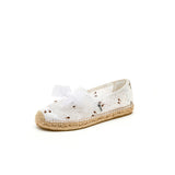 Load image into Gallery viewer, JOY&amp;MARIO Handmade Women’s Slip-On Espadrille Fabric Loafers Flats in Apricot-05330W