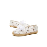 Load image into Gallery viewer, JOY&amp;MARIO Handmade Women’s Slip-On Espadrille Fabric Loafers Flats in Apricot-05330W