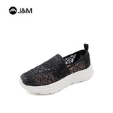Joy&mario Women’s Slip-on Mesh Walking shoes -76336W
