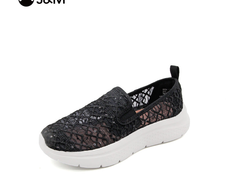 Joy&mario Women’s Slip-on Mesh Walking shoes -76336W