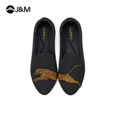 Joy&mario Women’s Slip-On Weave Flats Shoes -79153W
