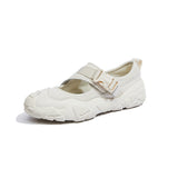 Load image into Gallery viewer, JOY&amp;MARIO Women’s Slip-On Action Lether  Loafers in Ivory-30563W