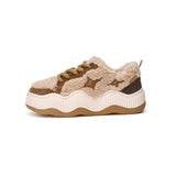 Women's Cow Suede Snow Winter Sneakers-87758W