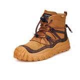JOY&MARIO Women's Leather Slip-on Boots in Camel-65977W