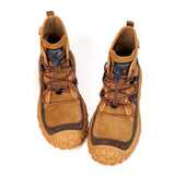 JOY&MARIO Women's Leather Slip-on Boots in Camel-65977W