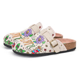 Joy&mario Women’s Slip-On Fabric Birken Slipper Shoes in Green-77221W