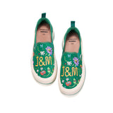 Load image into Gallery viewer, JOY&amp;MARIO Women’s Cow suede Loafers in Green-87950W