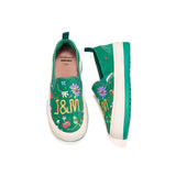 Load image into Gallery viewer, JOY&amp;MARIO Women’s Cow suede Loafers in Green-87950W