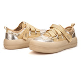 Load image into Gallery viewer, JOY&amp;MARIO Women’s Sequins and Cow suede Loafers in Apricot-87952W