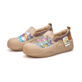 Load image into Gallery viewer, JOY&amp;MARIO Women’s Slip-on Twill Loafers in Beige-65899W