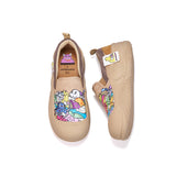 Load image into Gallery viewer, JOY&amp;MARIO Women’s Slip-on Twill Loafers in Beige-65899W