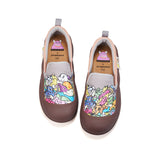 Load image into Gallery viewer, JOY&amp;MARIO Women’s Slip-on Twill Loafers in Purple-65899W