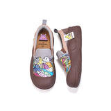 Load image into Gallery viewer, JOY&amp;MARIO Women’s Slip-on Twill Loafers in Purple-65899W