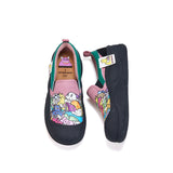 Load image into Gallery viewer, JOY&amp;MARIO Women’s Slip-on Twill Loafers in Purple-65899W